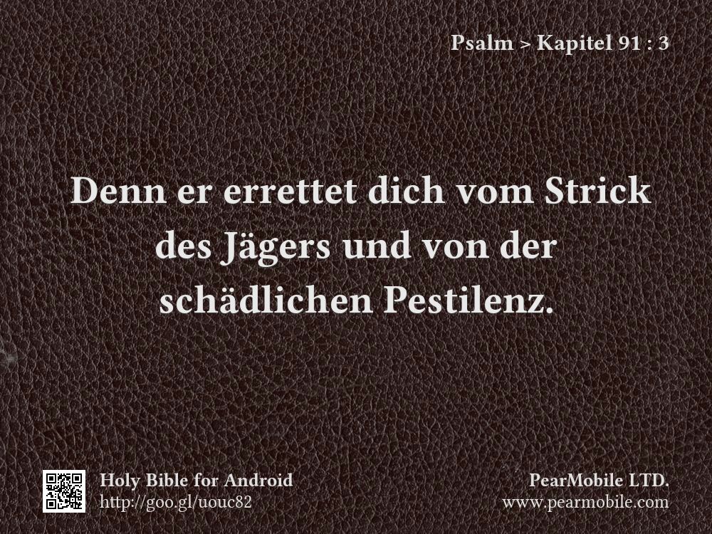 Psalm, Kapitel 91:3
